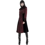 Manteau 'Limiteti' en Jacquard Rouge et Velours Noir