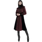 Manteau 'Limiteti' en Jacquard Rouge et Velours Noir