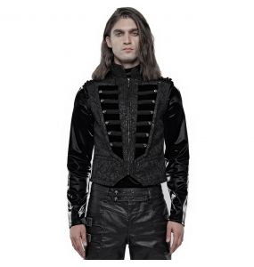 Black Brocade and Velvet 'Silvanus' Waistcoat