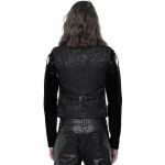 Gilet 'Silvanus' en Brocart et Velours Noirs