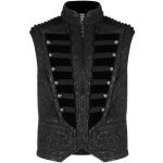 Gilet 'Silvanus' en Brocart et Velours Noirs