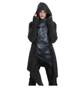 Veste à Capuche 'Stormshadow' Noire et Grise