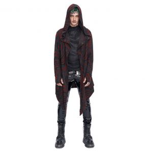 Black, Gray and Burgundy 'Stormshadow' Hooded Jacket