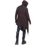 Black, Gray and Burgundy 'Stormshadow' Hooded Jacket