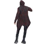 Black, Gray and Burgundy 'Stormshadow' Hooded Jacket