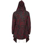 Black, Gray and Burgundy 'Stormshadow' Hooded Jacket