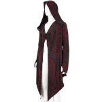 Black, Gray and Burgundy 'Stormshadow' Hooded Jacket