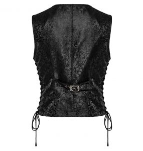 Gilet 'Eraric' en Jacquard Noir