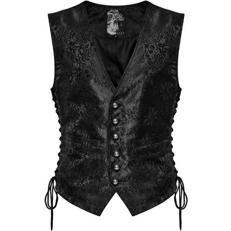 Gilet 'Eraric' en Jacquard Noir