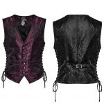 Gilet 'Eraric' en Jacquard Pourpre