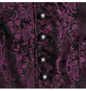 Gilet 'Eraric' en Jacquard Pourpre