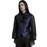 Black and Blue Jacquard 'Eraric' Waistcoat