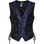 Black and Blue Jacquard 'Eraric' Waistcoat