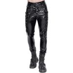 Black Patent Faux Leather 'Ildebad' Pants