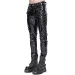 Black Patent Faux Leather 'Ildebad' Pants