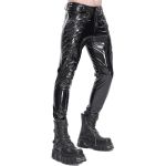 Black Patent Faux Leather 'Ildebad' Pants