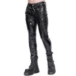 Black Patent Faux Leather 'Ildebad' Pants