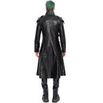 Black Vegan Leather 'Ildebad' Coat