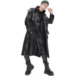 Black Vegan Leather 'Ildebad' Coat