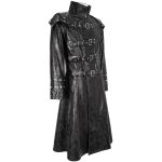 Black Vegan Leather 'Ildebad' Coat