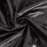 Black Vegan Leather 'Ildebad' Coat