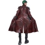 Red Vegan Leather 'Ildebad' Coat