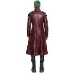 Manteau 'Ildebad' en Simili Cuir Rouge