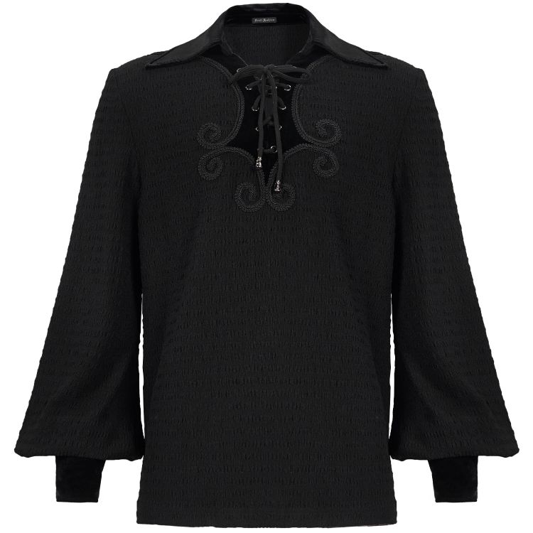 Black 'Thidrek' Medieval Shirt