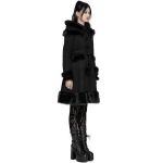 Manteau Gothic Lolita à Capuche 'Dolly' Noir