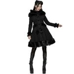 Manteau Gothic Lolita à Capuche 'Dolly' Noir