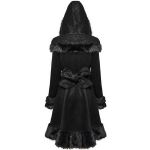 Manteau Gothic Lolita à Capuche 'Dolly' Noir