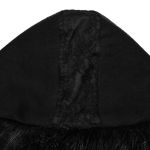 Manteau Gothic Lolita à Capuche 'Dolly' Noir