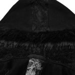 Manteau Gothic Lolita à Capuche 'Dolly' Noir