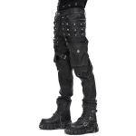 Black Faux Leather 'Odoin' Pants