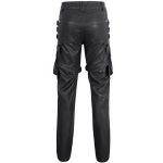 Black Faux Leather 'Odoin' Pants