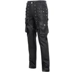 Black Faux Leather 'Odoin' Pants