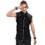 Black 'Odoin' Sleeveless Shirt