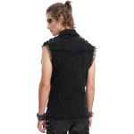 Black 'Odoin' Sleeveless Shirt