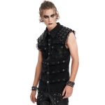 Black 'Odoin' Sleeveless Shirt