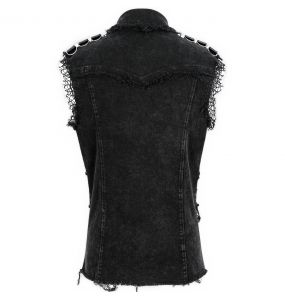 Black 'Odoin' Sleeveless Shirt