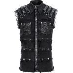 Black 'Odoin' Sleeveless Shirt