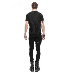 Black 'Dark Punk' Male's Pants