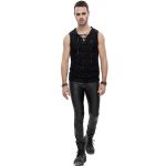 Black 'Hunter' Sleeveless and Hooded T-Shirt