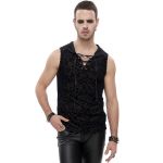 Black 'Hunter' Sleeveless and Hooded T-Shirt