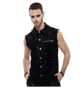 Black 'Sueridus' Sleeveless Shirt