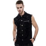 Black 'Sueridus' Sleeveless Shirt