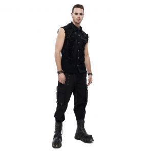 Black 'Sueridus' Sleeveless Shirt