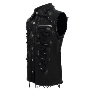 Black 'Sueridus' Sleeveless Shirt