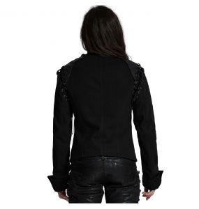 Black 2 in 1 'The Smog' Jacket-Vest