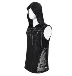 Black 'Sueridus' Hooded T-shirt T-Shirt